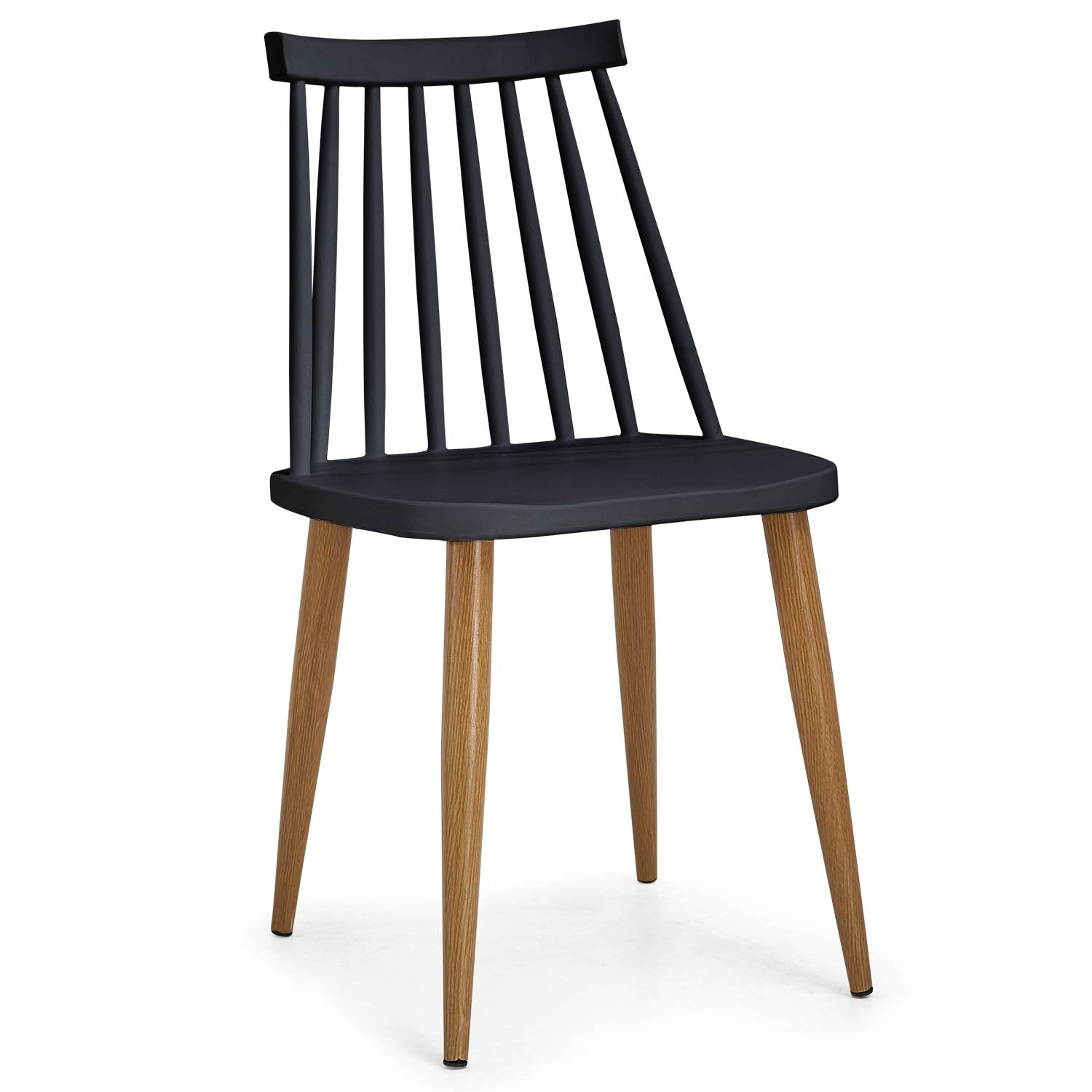 Lot de 2 chaises scandinaves Houlgate Noir