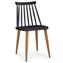 Lot de 2 chaises scandinaves Houlgate Noir
