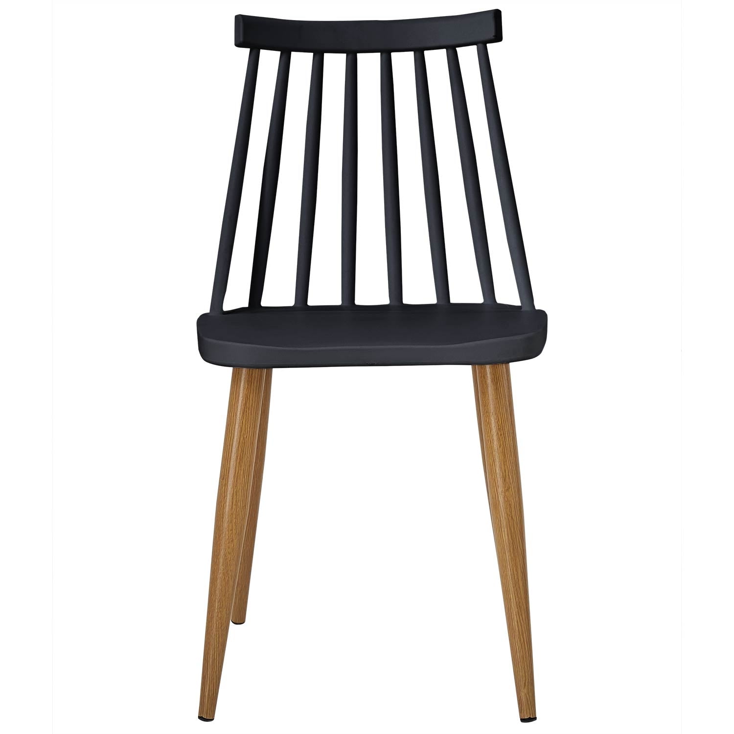 Lot de 2 chaises scandinaves Houlgate Noir
