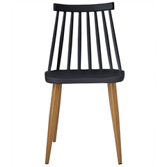Lot de 2 chaises scandinaves Houlgate Noir