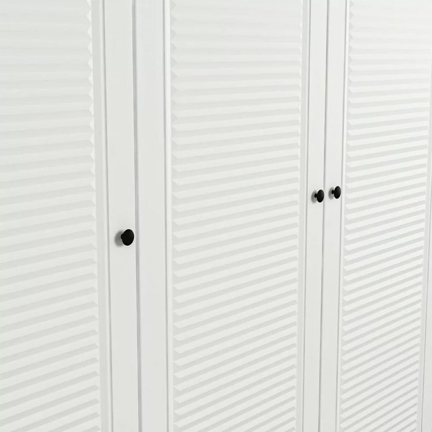 Armoire haute 5 portes battantes et 2 portes basculantes Kuta L225xH255cm Bois Blanc