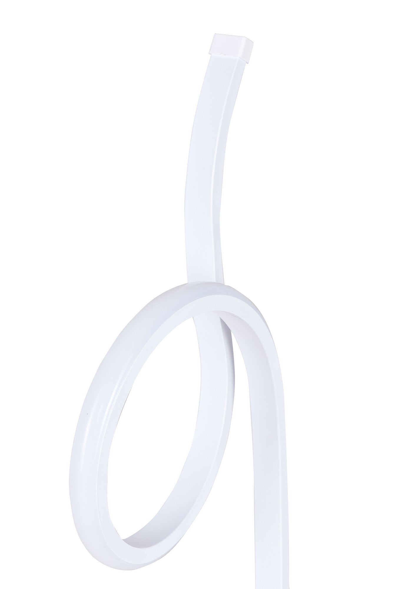 Lampadaire design abstrait Barnett H120cm Métal Noir et LED Blanc