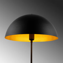 Lampadaire trépied cloche Daoji 170cm Métal Noir