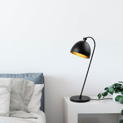 Lampe à poser Eze H54cm Métal Noir et Or