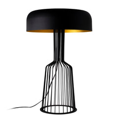 Lampe à poser Ricover champignon Métal Noir