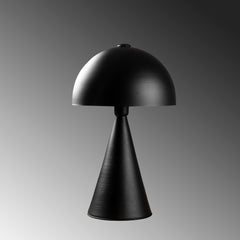 Lampe de table gros champignon Fonka H52cm Métal Noir