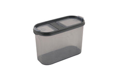 Lot de 12 boites de stockage Saunie 1,4L Transparent et Anthracite