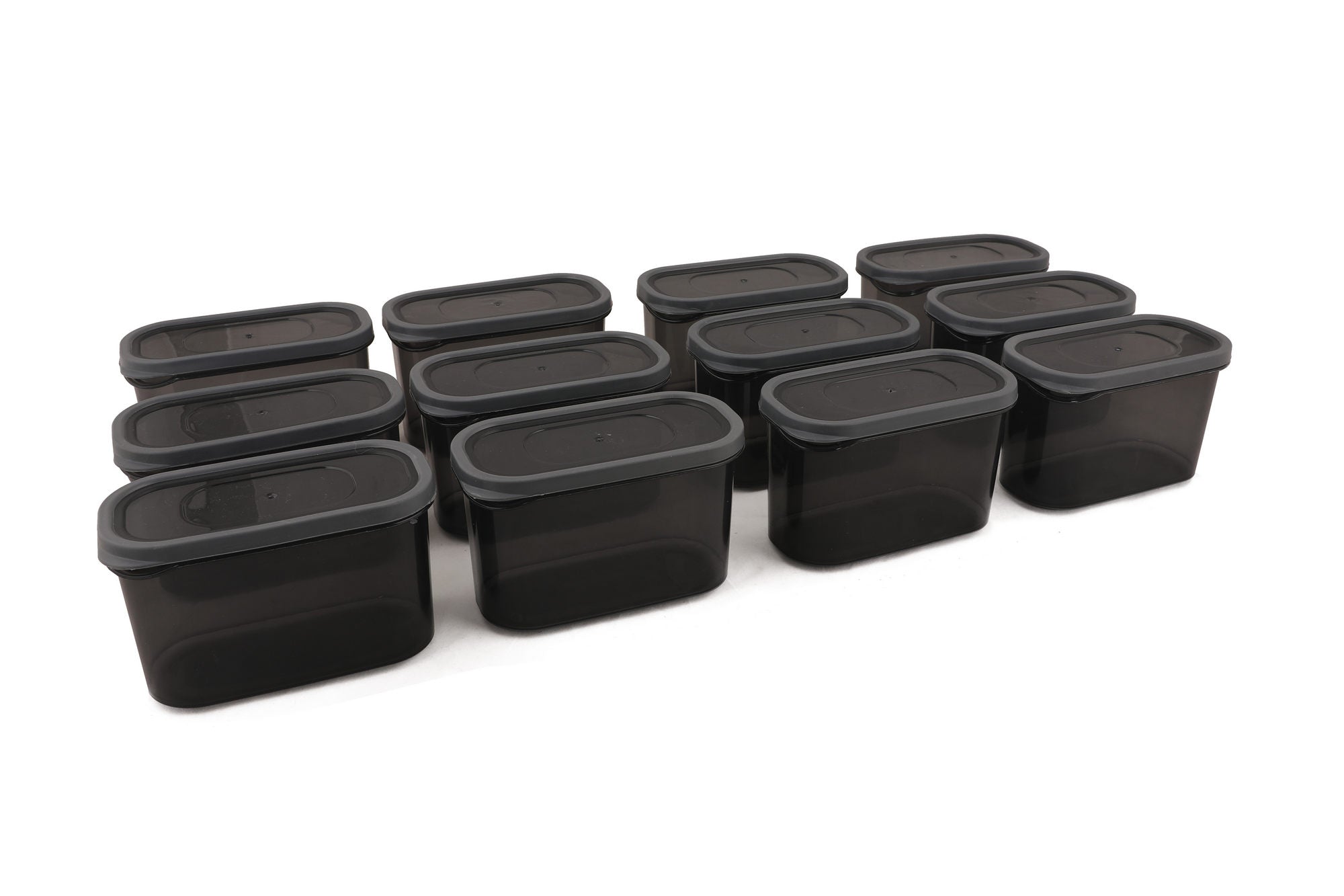 Lot de 18 boites de conservation Lezin 2L Anthracite