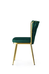 Lot de 2 chaises Scribe Métal Or et Velours Vert