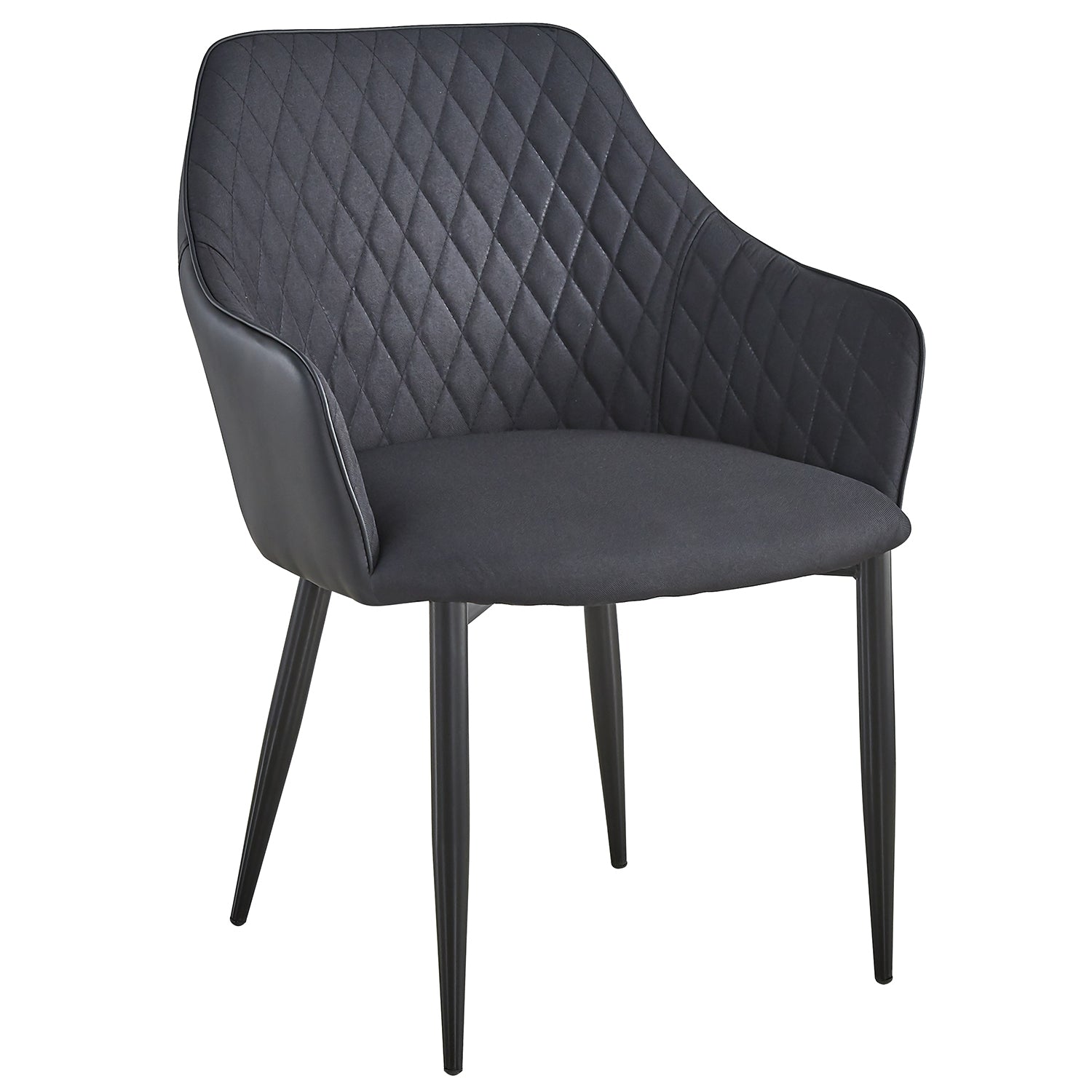 Lot de 2 Chaises/Fauteuils Louisa Noir