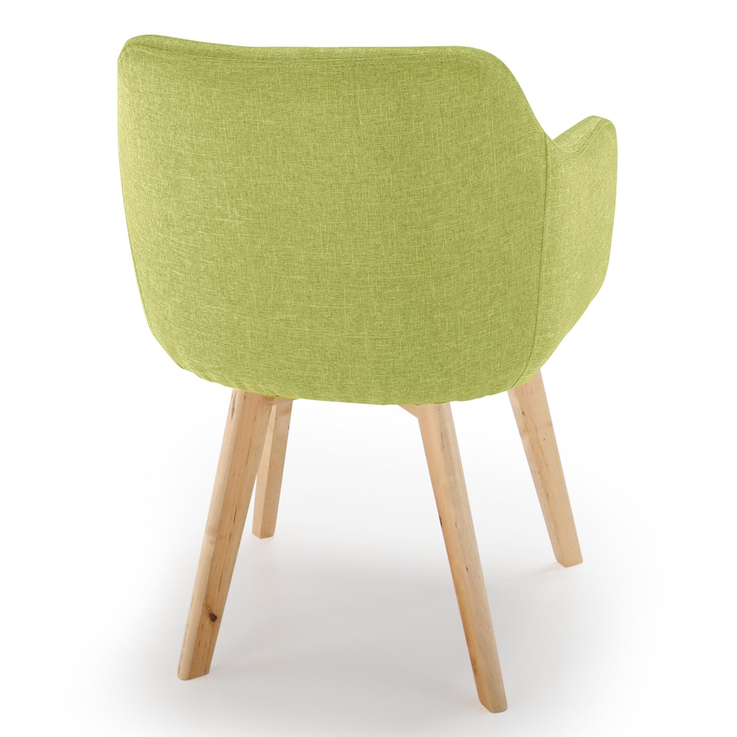 Chaise scandinave Tissu Vert vue de dos Candy