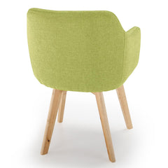 Chaise scandinave Tissu Vert vue de dos Candy