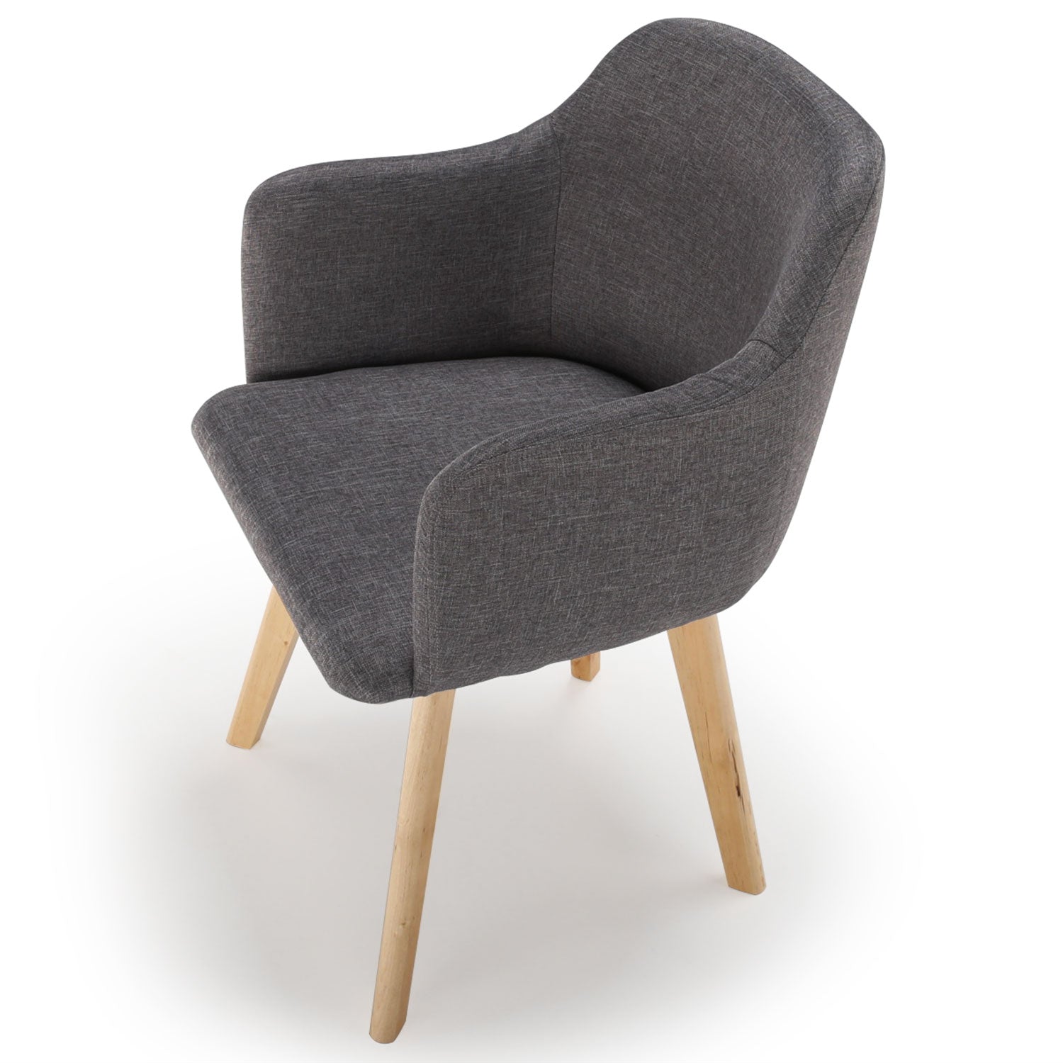La chaise style nordique scandinave Tissu Gris foncé Candy