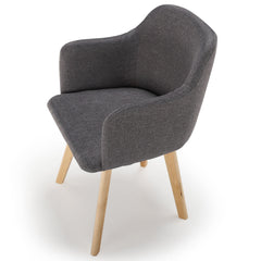 La chaise style nordique scandinave Tissu Gris foncé Candy