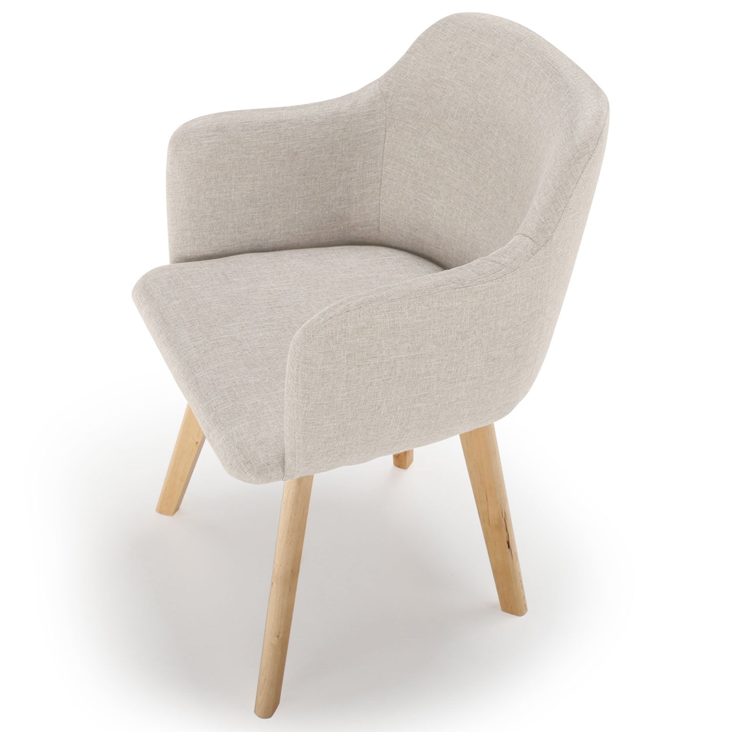 La chaise scandinave Tissu Beige Candy