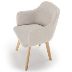 La chaise scandinave Tissu Beige Candy