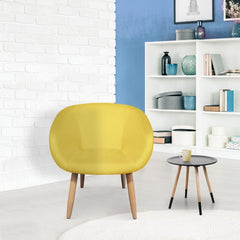 Chaise scandinave matelassée Frost jaune