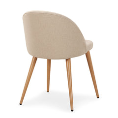 Lot de 2 chaises scandinaves Maury tissu Jaune