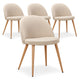 Lot de 4 chaises scandinaves couleur beige