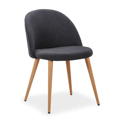 Lot de 4 chaises scandinaves Maury  Gris Foncé 