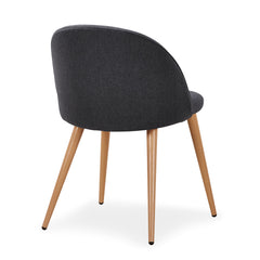 Lot de 4 chaises scandinaves Maury  Gris Foncé 