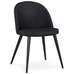 Lot de 2 chaises scandinaves Maury Simili P.U. Noir