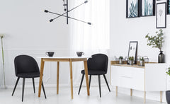 Lot de 4 chaises Maury Simili P.U. Noir