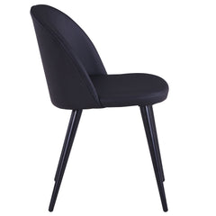 Lot de 2 chaises scandinaves Maury Simili P.U. Noir