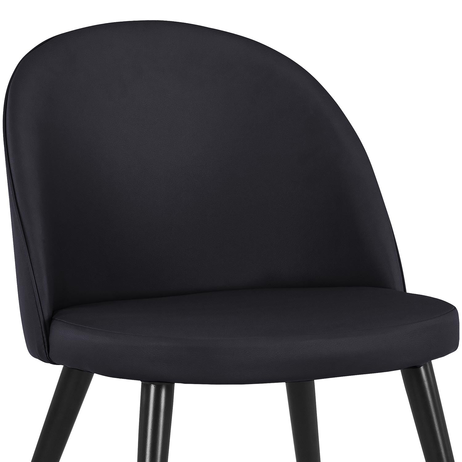 Lot de 4 chaises Maury Simili P.U. Noir