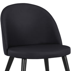 Lot de 2 chaises scandinaves Maury Simili P.U. Noir