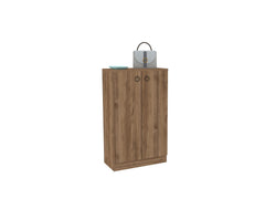 Meuble à chaussure Wolde H100cm Bois foncé