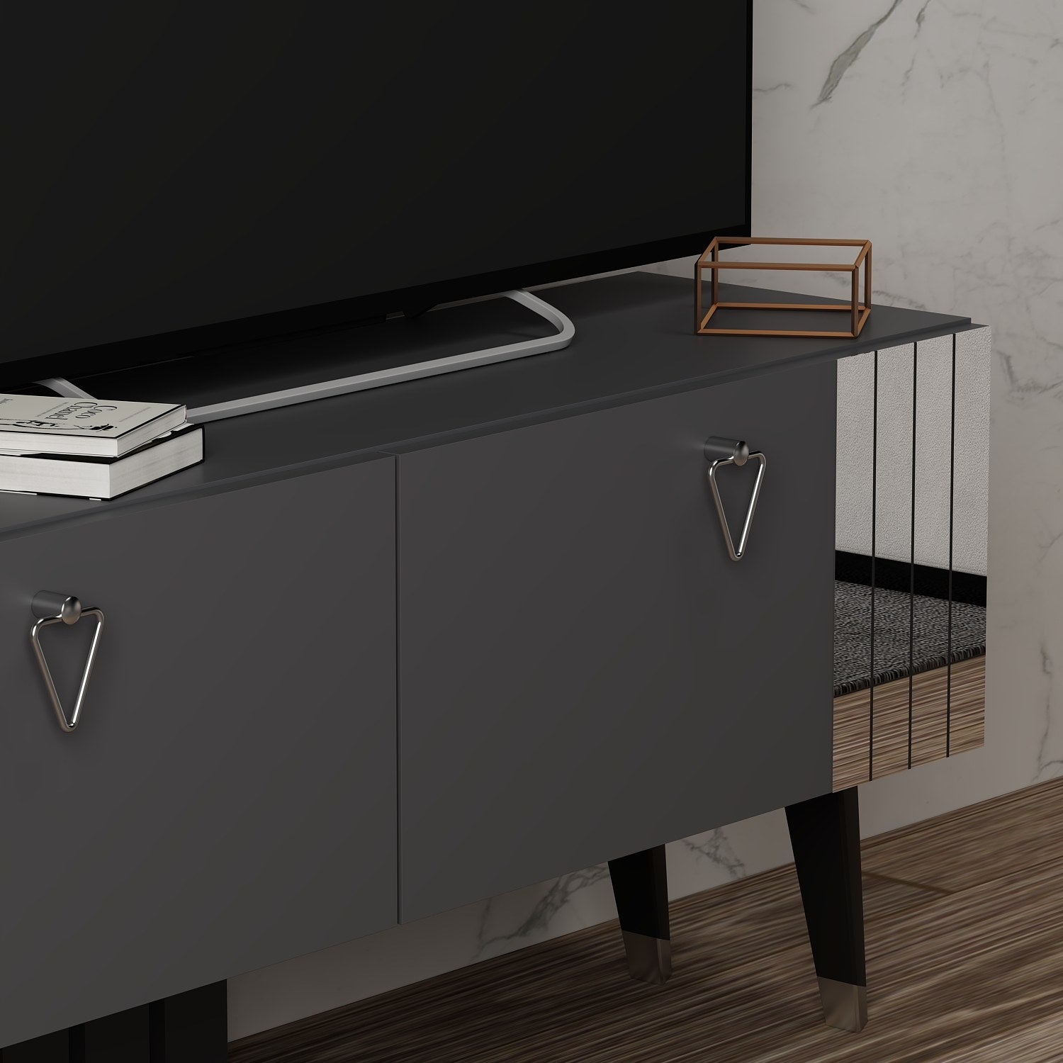 Meuble TV Mirach 120cm Anthracite