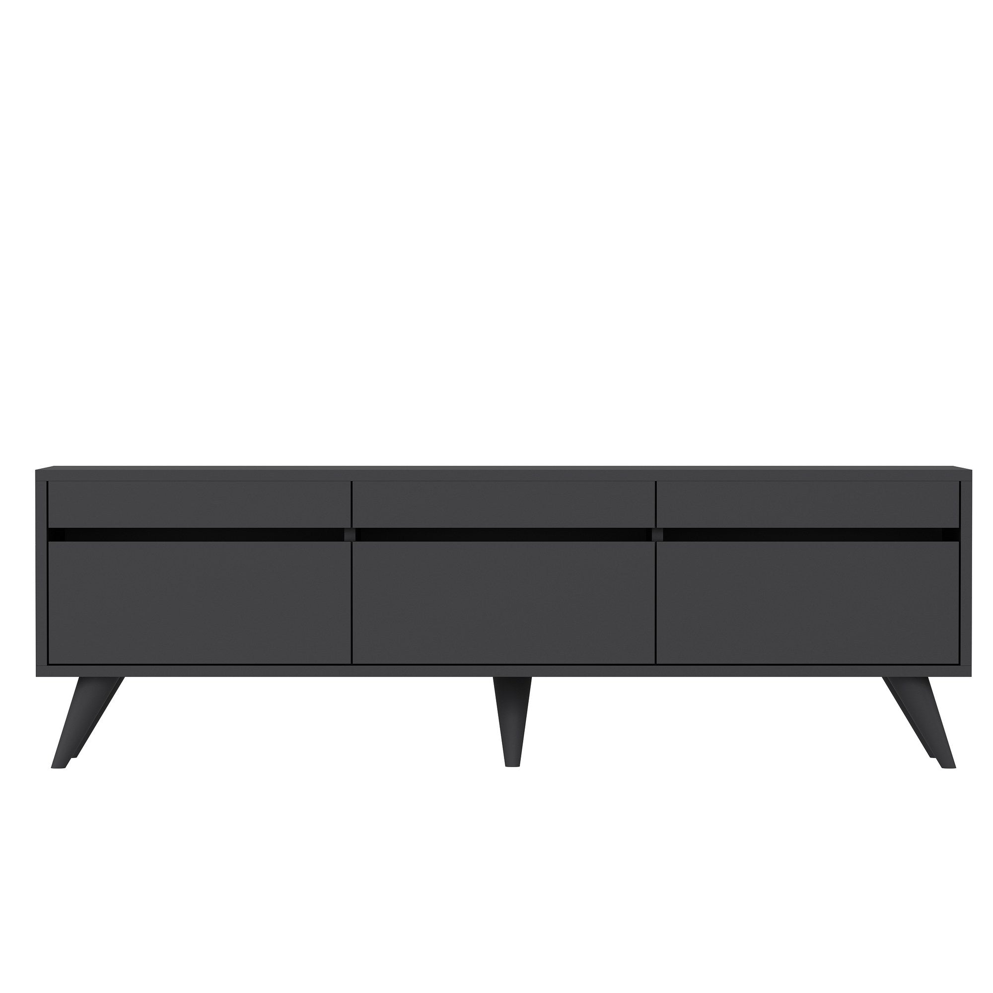 Meuble TV style scandinave Algol 150cm Anthracite