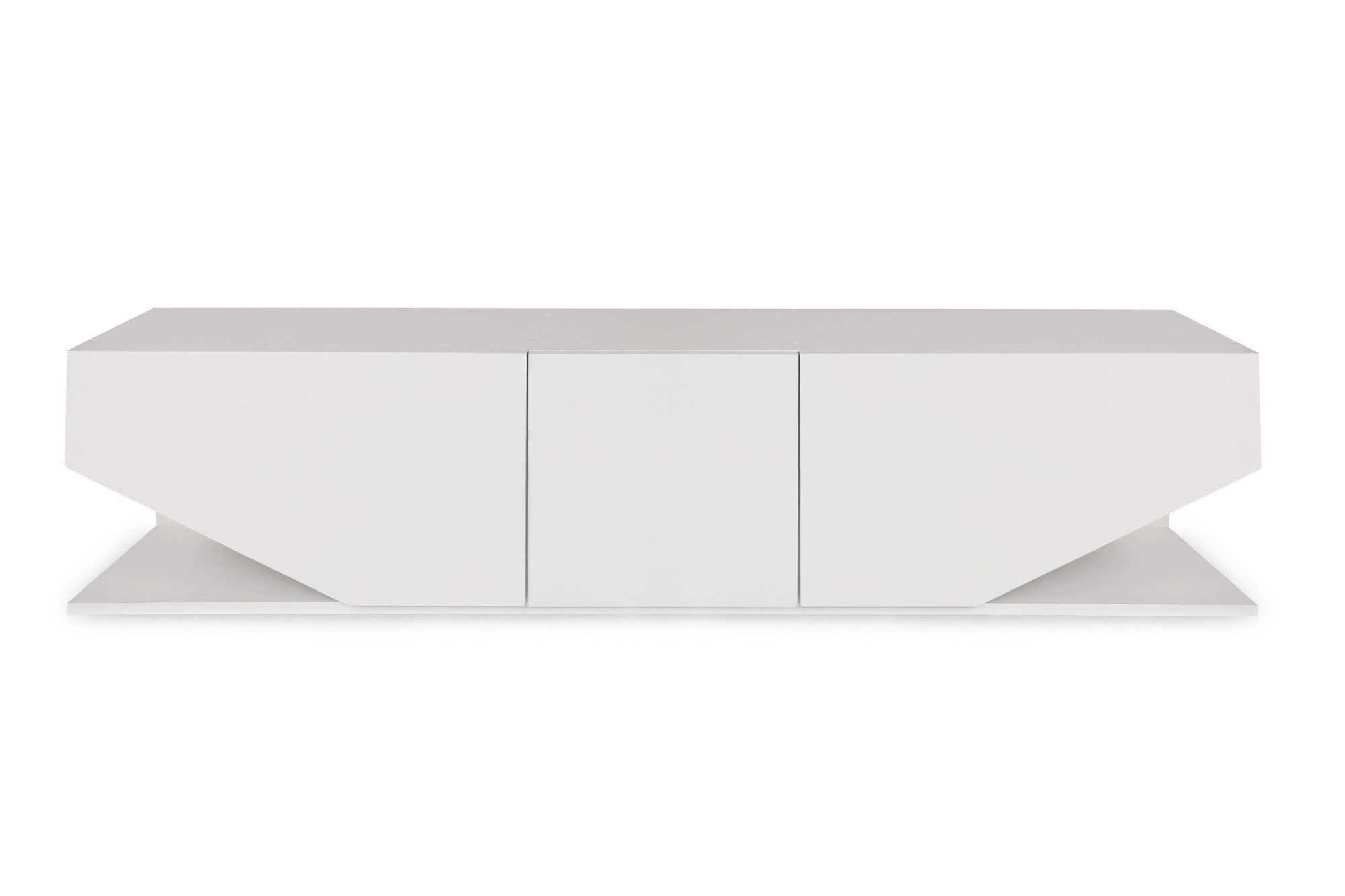 Meuble TV Trapezium 180cm Bois Blanc