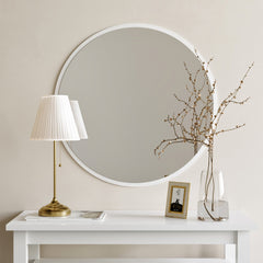 Miroir décoratif Adriata D60cm Bois Blanc