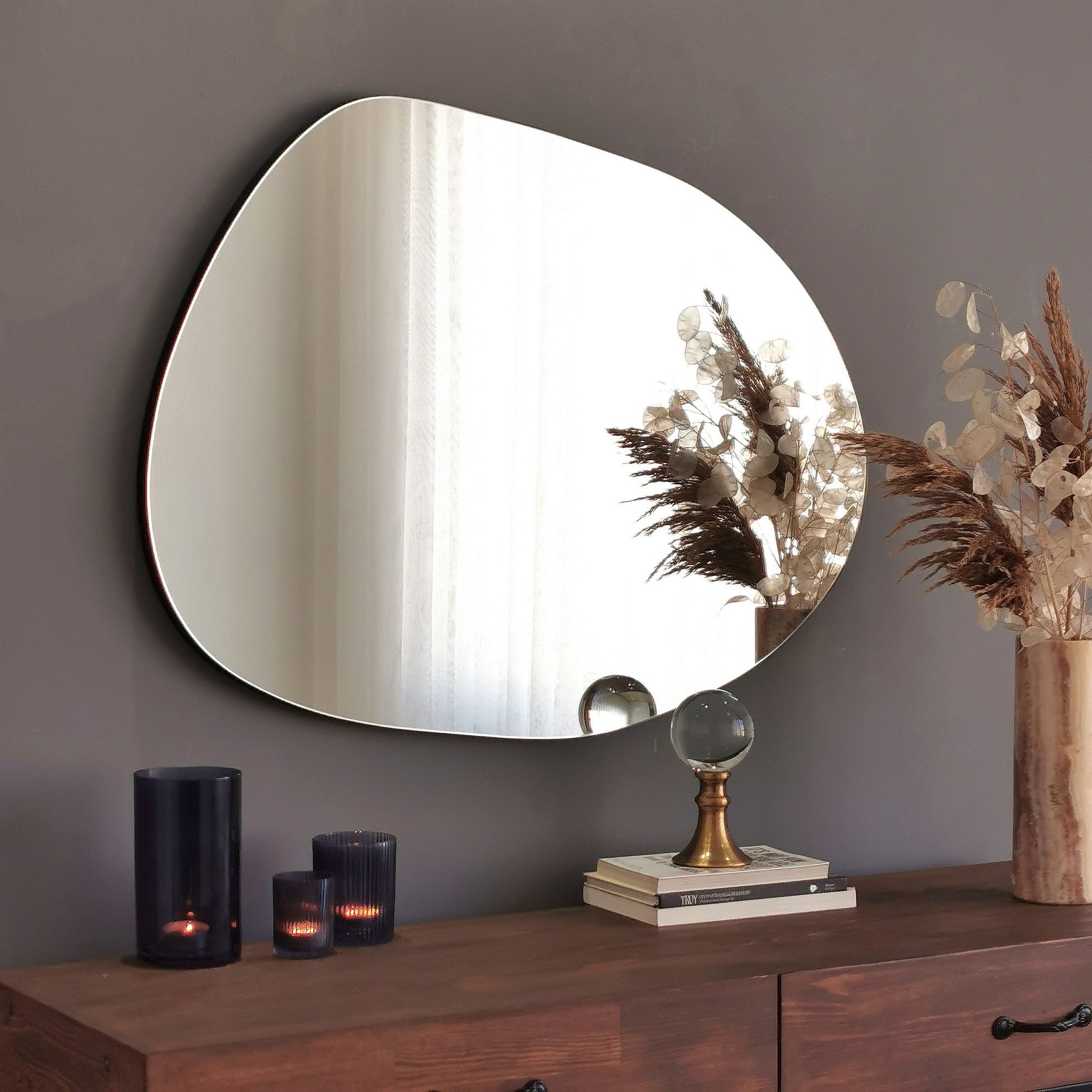 Miroir décoratif Mythia 55x75cm Verre