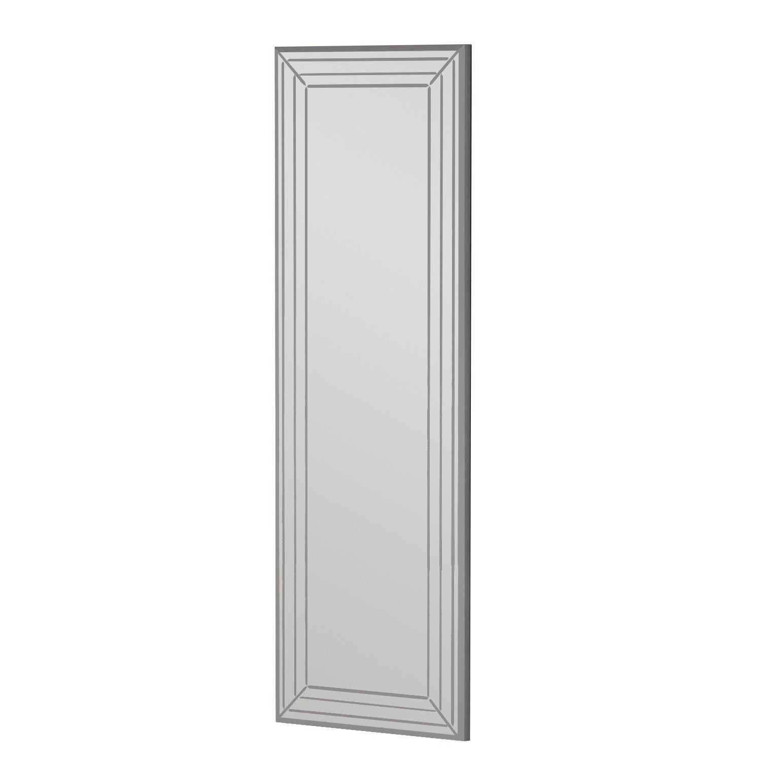 Miroir murale décoratif Ialia L40xH105cm Motif Géométrique