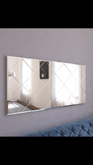 Miroir murale décoratif Ocefis L120xH60cm Motif Losange