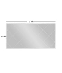 Miroir murale décoratif Ocefis L120xH60cm Motif Losange