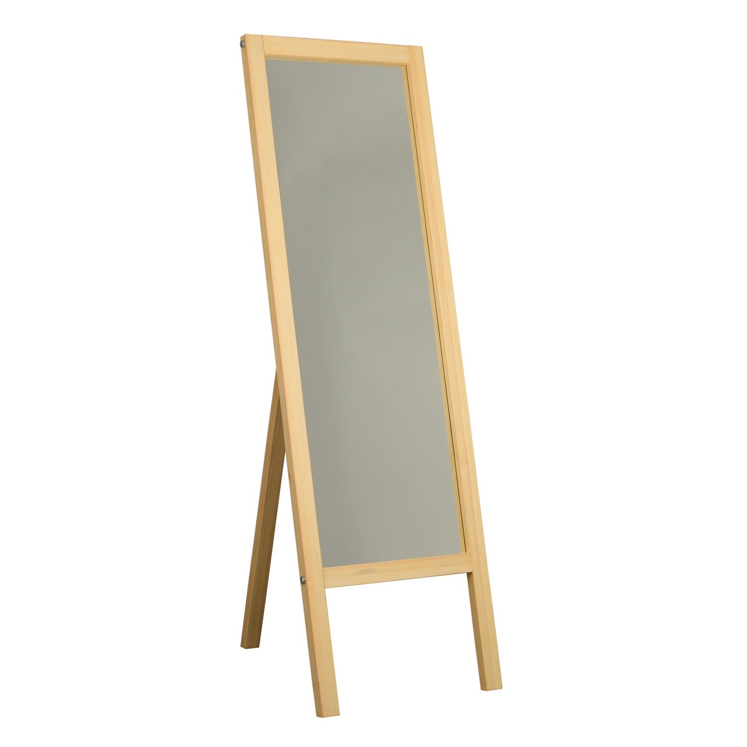 Miroir sur pied Kami L55xH170cm Pin massif Clair