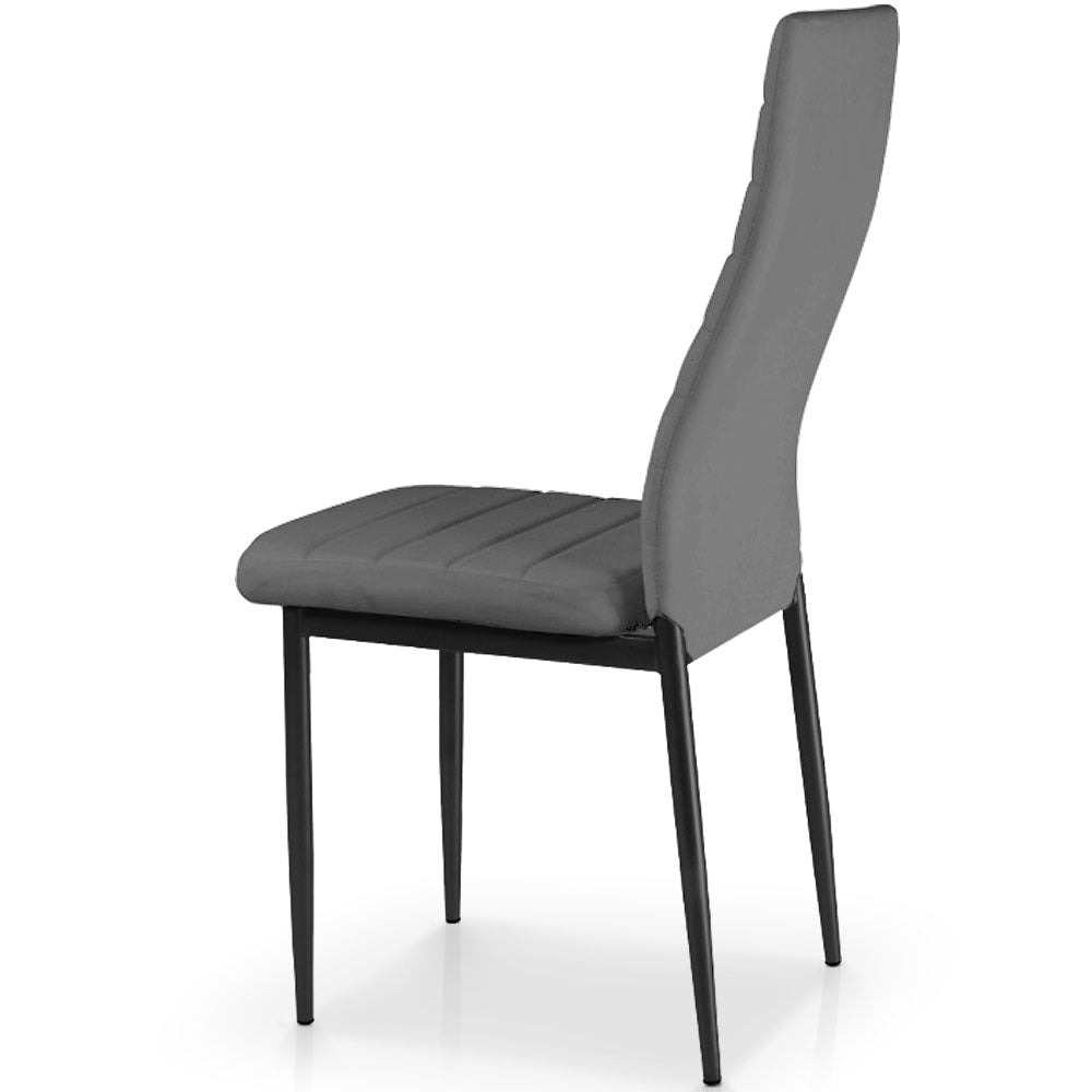 La chaise matelassée Stratus Gris