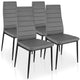 Ensemble de 4 chaises stratus gris