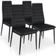 Ensemble de 4 chaises Stratus noires