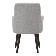 Lot de 2 Fauteuils Neiva Tissu Gris Clair