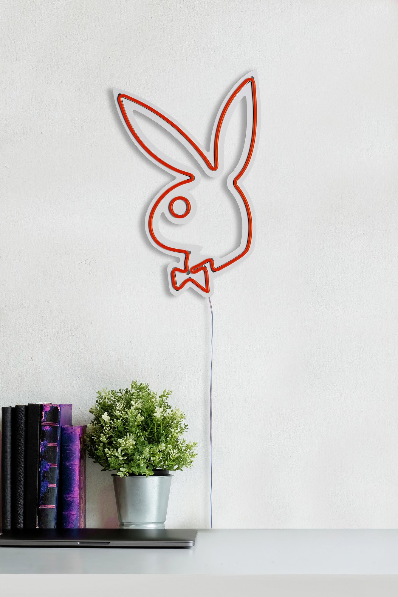 Panneau mural Lucendi L19,5xH30cm "Logo Playboy" Néon Rouge