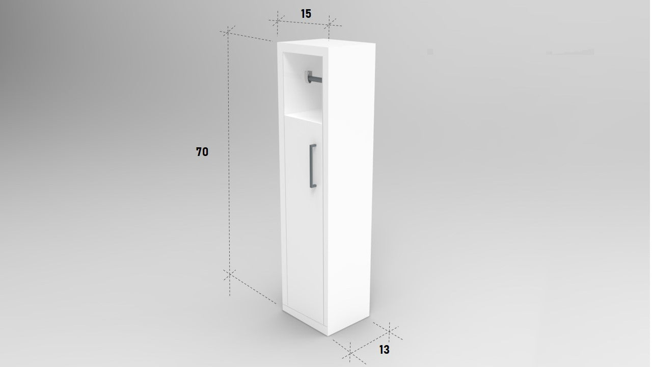 Porte papier avec rangement Esazia Bois Noir