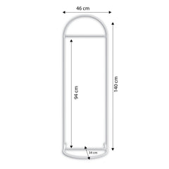 Porte vêtement Parwiz L45xH140cm Métal Or