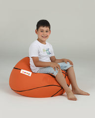 Pouf ballon de basket Andrus D70cm Orange