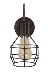 Lampe murale industrielle Fer