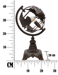 Lampe de table Monde Fer et métal vieilli